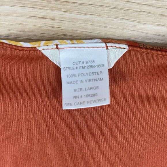 Vtg Y2k Babydoll Peasant Top Size L Orange Fairy Whimsi Paisley Flutter Festival - Picture 10 of 12